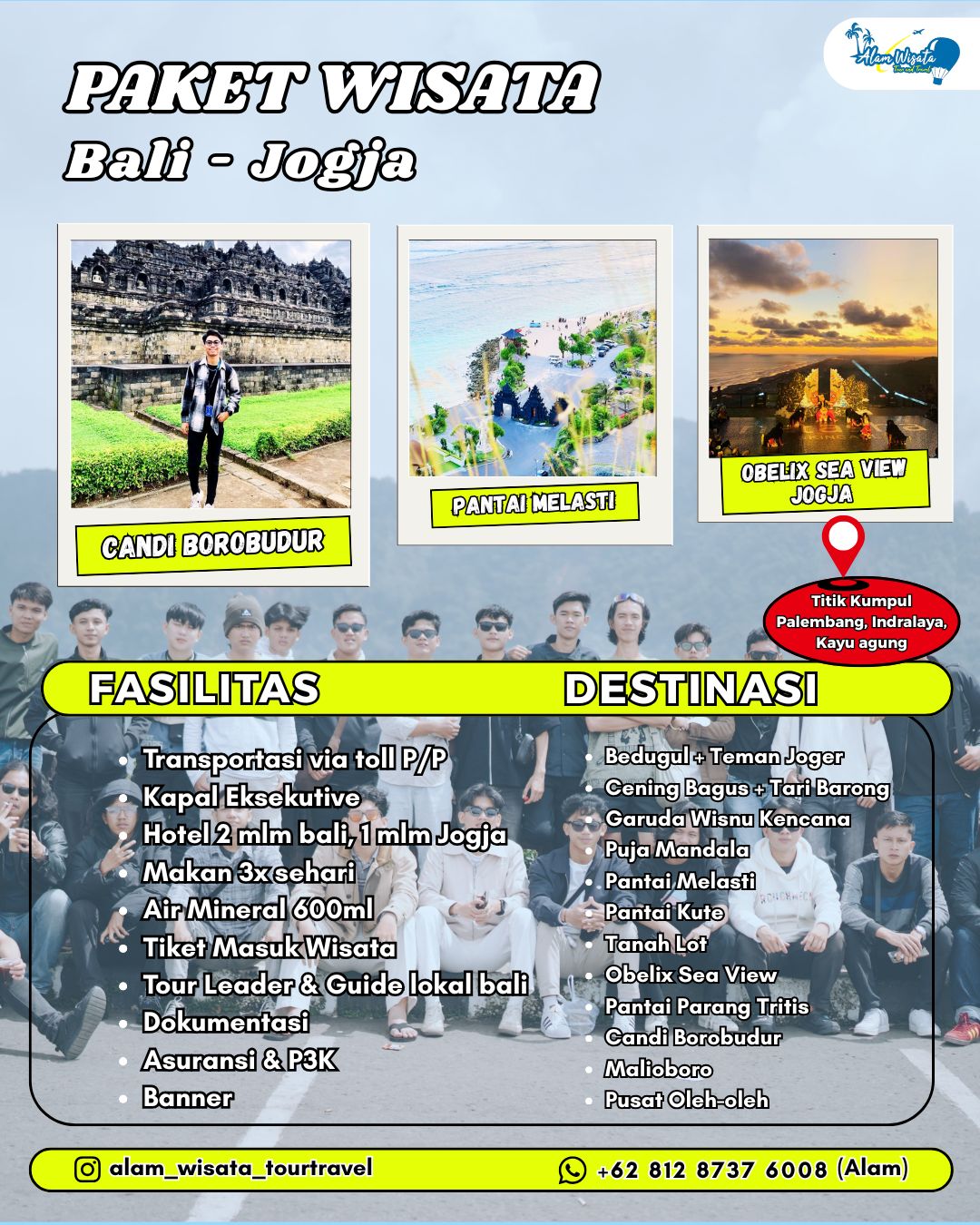 Paket Wisata Bali – Jogja (8 Hari 3 Malam)