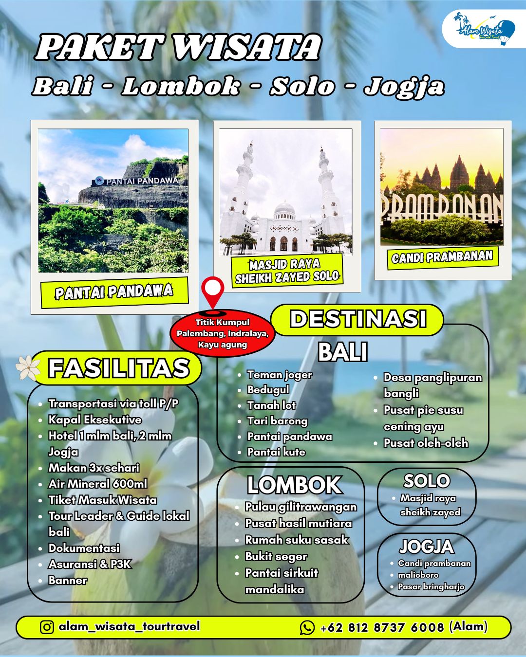 Paket Wisata Bali-Lombok-Solo-Jogja 10 Hari 4 Malam